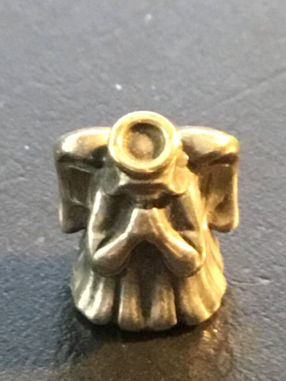 Pandora Sterling Silver 925 ALE & 14k Yellow Gold Divine Angel Halo Charm - Picture 6 of 6